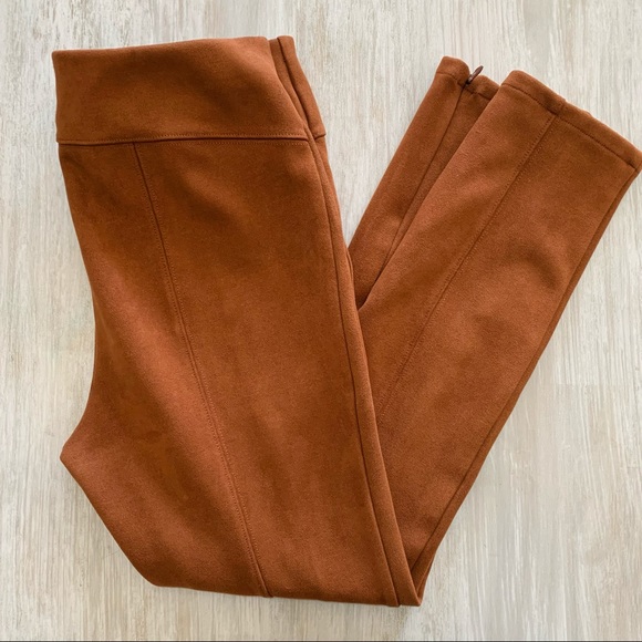 ANTHROPOLOGIE | Vegan Suede Ankle Leggings - Picture 9 of 9